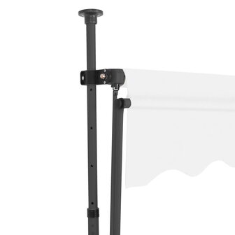 Luifel handmatig uitschuifbaar met LED 250 cm cr&egrave;mekleurig 4
