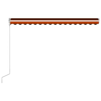 Luifel automatisch uittrekbaar 400x300 cm oranje en bruin 6