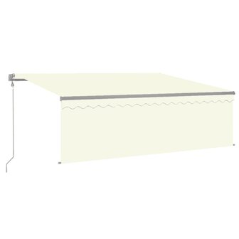 Luifel automatisch uittrekbaar met rolgordijn 4,5x3 m cr&egrave;me 2