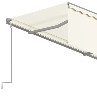 Luifel automatisch uittrekbaar met rolgordijn 4,5x3 m cr&egrave;me 5