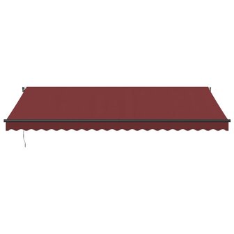 Luifel automatisch uittrekbaar 500x300 cm bordeauxrood 3