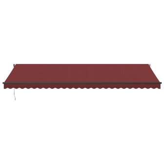 Luifel automatisch uittrekbaar 600x300 cm bordeauxrood 3