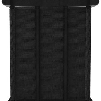 Kast met 6 vakken met boxen 103x30x72,5 cm stof zwart 5