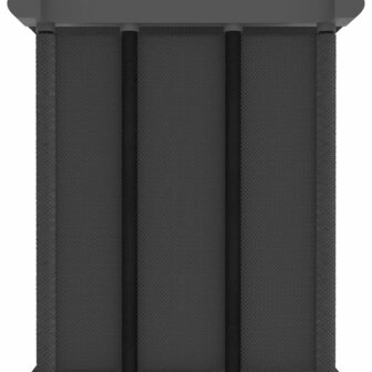 Kast met 6 vakken met boxen 103x30x72,5 cm stof grijs 5