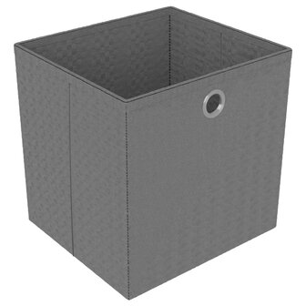Kast met 15 vakken met boxen 103x30x175,5 cm stof zwart 7