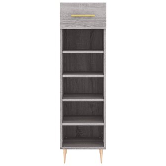 Schoenenkast 30x35x105 cm bewerkt hout grijs sonoma eikenkleur 6