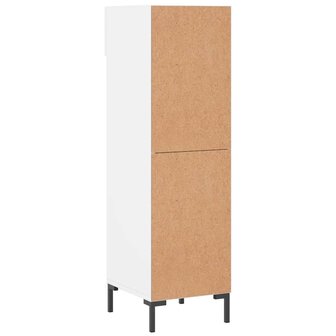 Schoenenkast 30x35x105 cm bewerkt hout wit 8