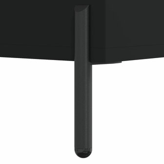 Schoenenkast 30x35x105 cm bewerkt hout zwart 10