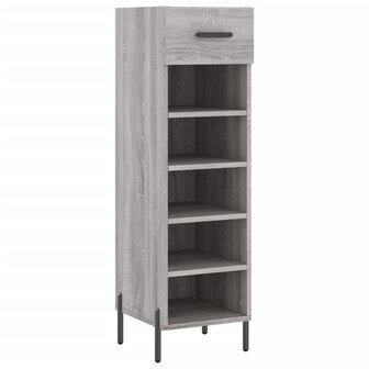 Schoenenkast 30x35x105 cm bewerkt hout grijs sonoma eikenkleur 2