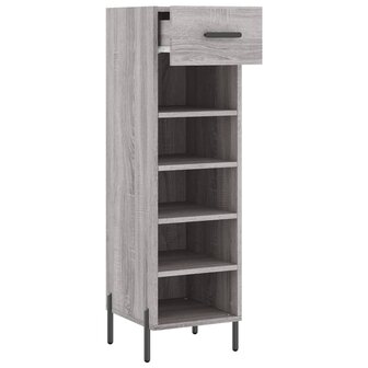 Schoenenkast 30x35x105 cm bewerkt hout grijs sonoma eikenkleur 5