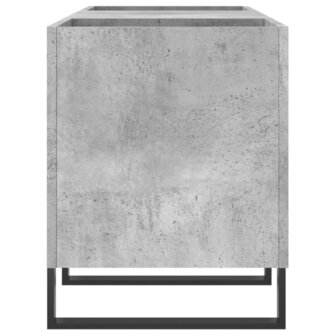 Platenkast 121x38x48 cm bewerkt hout betongrijs 5