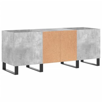 Platenkast 121x38x48 cm bewerkt hout betongrijs 6