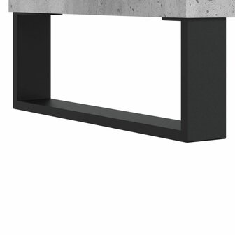 Platenkast 121x38x48 cm bewerkt hout betongrijs 7
