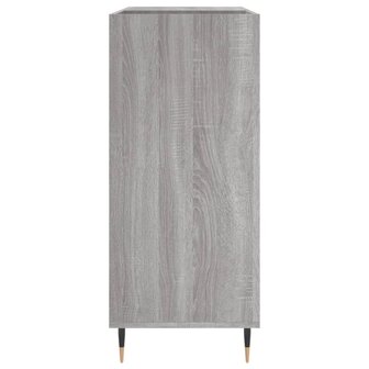 Platenkast 84,5x38x89 cm bewerkt hout grijs sonoma eikenkleurig 5