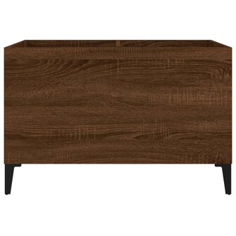 Platenkast 74,5x38x48 cm bewerkt hout bruin eikenkleur 5