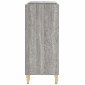 Platenkast 84,5x38x89 cm bewerkt hout grijs sonoma eikenkleurig 6