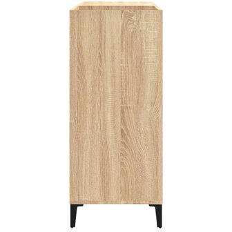 Platenkast 84,5x38x89 cm bewerkt hout sonoma eikenkleurig 6