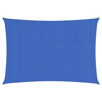 Zonnezeil 160 g/m&sup2; 2x3,5 m HDPE blauw 1