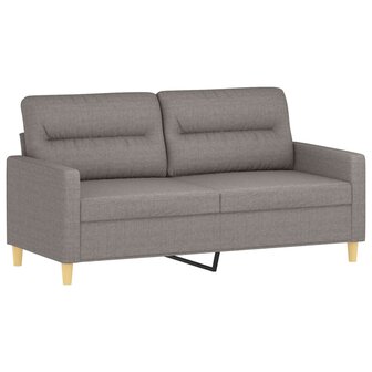 Tweezitsbank 140 cm stof taupe 2