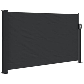 Windscherm uittrekbaar 120x500 cm zwart 2