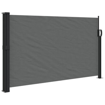 Windscherm uittrekbaar 120x500 cm antracietkleurig 2