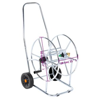 Tuinslangkar voor 80 m 3/4&quot; slang staal 10