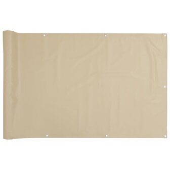 Balkonscherm 75x300 cm oxford stof beige 2