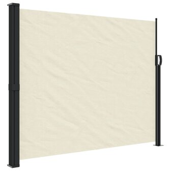 Windscherm uittrekbaar 160x500 cm cr&egrave;mekleurig 2
