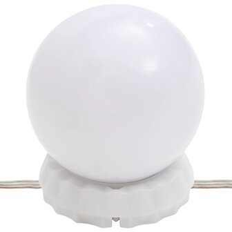 Wandspiegel met LED&amp;apos;s rechthoekig 30x60 cm glas 11