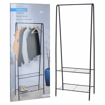 Storage solutions Kledingrek met 2 lagen 61x34x152 cm 2
