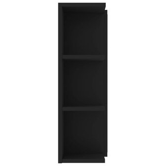 Badkamerspiegelkast 80x20,5x64 cm bewerkt hout zwart 7