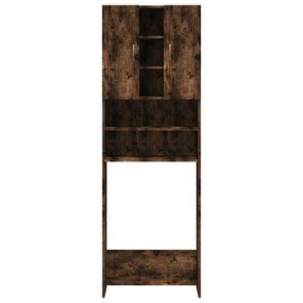 Wasmachinekast 64x25,5x190 cm gerookt eikenkleurig 6