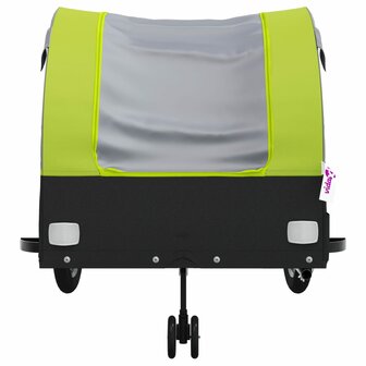 Fietstrailer 45 kg ijzer zwart en groen 7