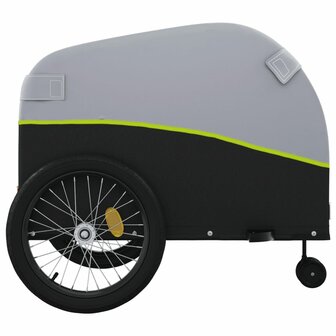 Fietstrailer 45 kg ijzer zwart en groen 8