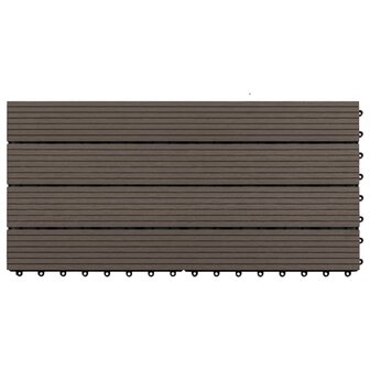 Terrastegels 6 st 60x30 cm 1,08 m&sup2; HKC donkerbruin 3