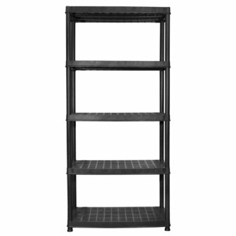 Opbergrek 5-laags 91,5x45,7x185 cm kunststof zwart 4