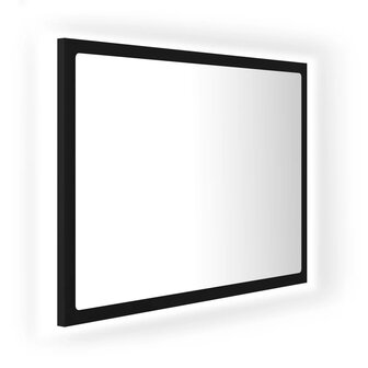 Badkamerspiegel LED 60x8,5x37 cm acryl zwart 2