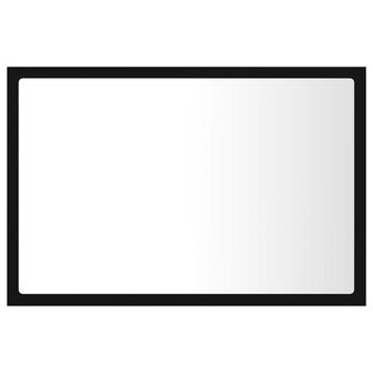 Badkamerspiegel LED 60x8,5x37 cm acryl zwart 3