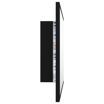 Badkamerspiegel LED 60x8,5x37 cm acryl zwart 5