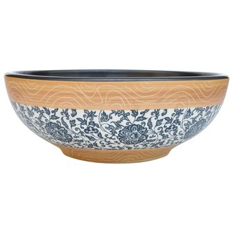 Opzetwasbak rond &Phi;41x14 cm keramiek meerkleurig 2