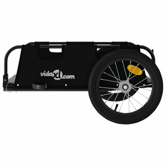 Fietstrailer oxford stof en ijzer zwart 6
