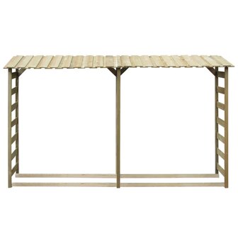 Haardhoutopslag 300x44x176 cm ge&iuml;mpregneerd grenenhout 1