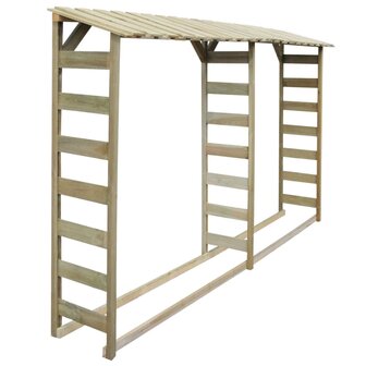 Haardhoutopslag 300x44x176 cm ge&iuml;mpregneerd grenenhout 2