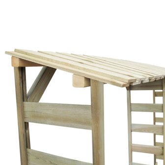 Haardhoutopslag 300x44x176 cm ge&iuml;mpregneerd grenenhout 3