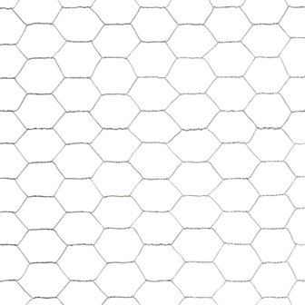 Kippengaas 25x1,2 m gegalvaniseerd staal zilverkleurig 4