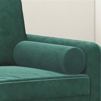 Sierkussens 2 st 15x50 cm fluweel donkergroen 5