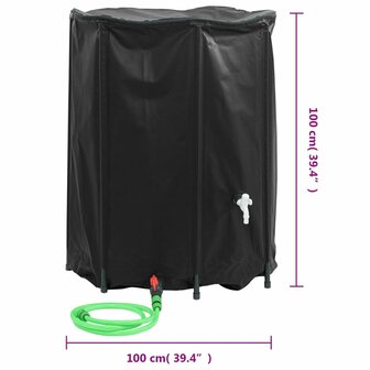 Watertank met kraan opvouwbaar 750 L PVC 9