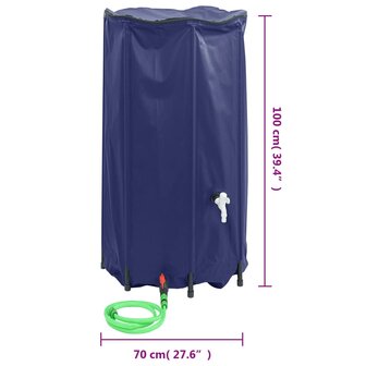 Watertank met kraan opvouwbaar 380 L PVC 9