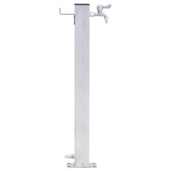 Waterzuil vierkant 40 cm roestvrij staal 3