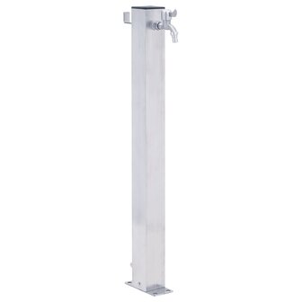 Waterzuil vierkant 60 cm roestvrij staal 1